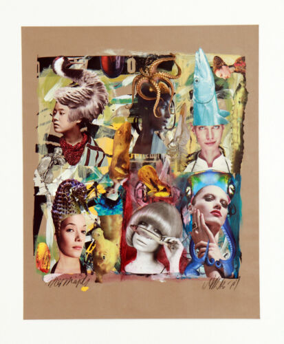 Mermaids, 2011, Collage, ACryl auf Papier, 45 x57 cm